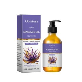 OceAura Lavender Essential Oil Gently Soothes The Body And Moisturizes The Skin With A Fragrance That Easily Absorbs Body Massage Oil (Option: 100ml-132.3g-5.19*1.69*1.69inch)