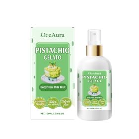OceAura Body Moisturizing Spray (Pistachio Celato), Moisturizing And Refreshing All Over Hair Treatment Spray (Option: 100ml-132.21g-5.07*1.73*1.73inch)