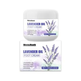 West&Month Lavender Oil Foot Cream, Anti-Freeze, Anti-Crack, Hydrating And Anti-Cracking (Option: 100g-122g-2.87*2.09inch)