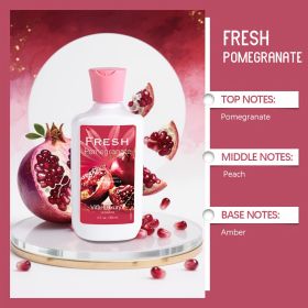 12-Fragrance Body Lotion, 10 Oz Per Bottle, Moisturizing And Fragrant Body Lotion, 12-hour Long-lasting Hydration, Contains Aloe Vera And Vitamin (Option: Fresh Pomegranate)