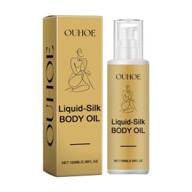 OUHOE Liquid Silk Body Essence Oil, Anti-Wrinkle Hydrating Repair Chicken Skin Firming Beauty Body Care Oil (Option: 100ml-132g-1.61*1.61*5.82inch)