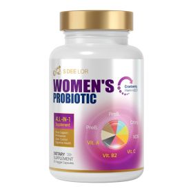Bronson's Women's Probiotics Contain The Prebiotic Cranberry D-mannose To Support Healthy Digestion, Immunity, And Urinary Tract Care. (Option: 1PC)