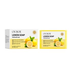 OUHOE Herbal Lemon Bath Soap Gently Cleanses Smooth Body And Skin With Refreshing Oil-Controlling Cleansing Soap (Option: 100g-108g-3.07*2.13*1.02inch)