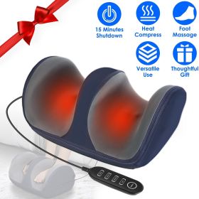 Shiatsu Foot Massager with Heat Foot Calf Thigh Arm Massager Machine with 3 Modes 3 Intensity Levels Gifts for Mom Dad Lover (Color: Grey)