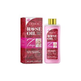 OUHOE Rose Body Oil Relieves Dry Skin And Moisturizes Body Skin Massage Care Oil (Option: 100ml-130g-4.64*1.53*1.53inch)